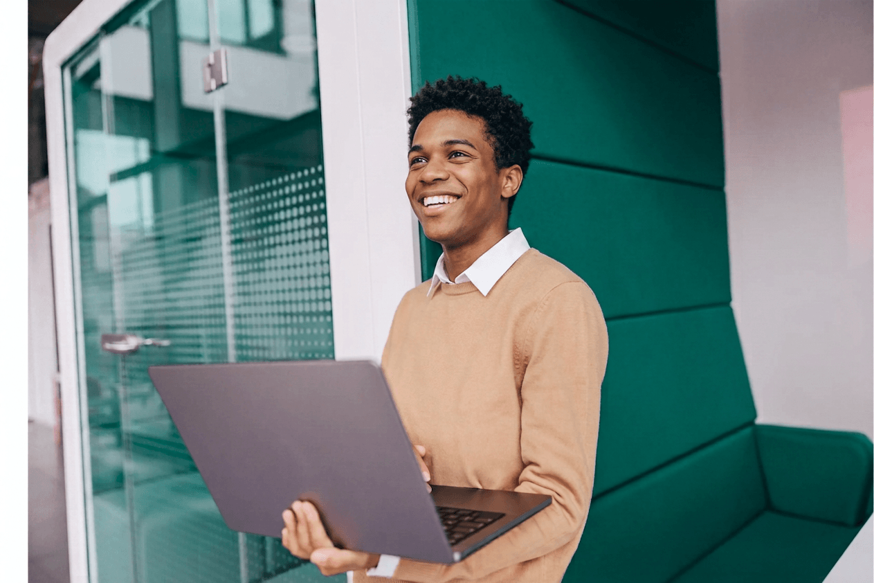 A accounting clerk working remotely while knowing exactly what to work on next